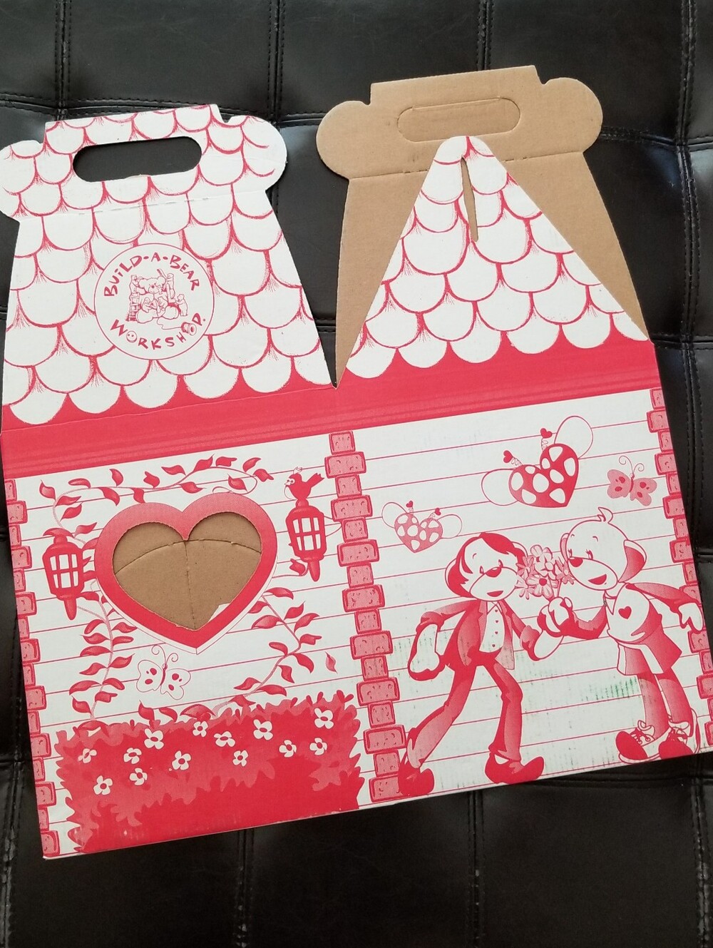 ❗Vintage 2000s Build-A-Bear Workshop Valentine's Day Red White Orignal Box❗